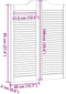 vidaXL - Draaideuren - louvredesign - 2 - paar - 100x80 - cm - wit