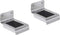 The Black Series Draadloze LED Lampjes met bewegingssensor - 2 Stuks - Zonne-energie - RVS