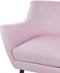 DRAMMEN II - Chesterfield fauteuil - Roze - Polyester
