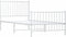vidaXL - Bedframe - met - hoofd- - en - voeteneinde - metaal - wit - 90x200 - cm