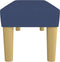 vidaXL - Bankje - 100x30x30 - cm - stof - blauw