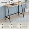 tectake® Newton - Bureau - Industrieel design - Lichtbruin - Afmetingen (LxBxH) 100 x 50 x 77 cm