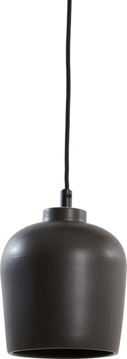 Light & Living Hanglamp Dena - 18cm - Mat Zwart