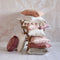 Riviera Maison Fleurs Pillow Cover - Katoen - Zacht Roze - 30.0x50.0x1.3 cm