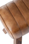 J-Line Gymbank - leder/hout - cognac