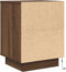 vidaXL - Nachtkastje - met - LED-verlichting - 38x34x50 - cm - bruin - eiken