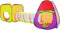 Iglo kindertent met tunnel - 200 ballen - Speeltent tas - Speelgoed ballenbak - Speelhuis