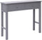vidaXL - Wandtafel - 90x30x77 - cm - hout - grijs