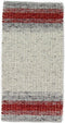 Varenna Red Vloerkleed - 250x350 - Rechthoek - Laagpolig,Structuur Tapijt - Industrieel - Grijs, Rood, Wit