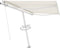 vidaXL - Luifel - vrijstaand - handmatig - uittrekbaar - 350x250 - cm - crèmekleurig