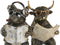 ESPRIT - Decoratieve figuren - Gouden Zilverkleurig 14,5 X 11 X 20,5 CM (2 stuks)