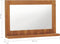 vidaXL - Wandspiegel - met - schap - 60x12x40 - cm - massief - teakhout