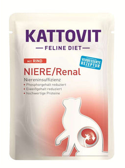 Kattovit - Feline Dieet Zakje Nier/Renaal 24x85g - Rundvlees