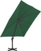 vidaXL - Parasol - met - draagbare - voet - taupe