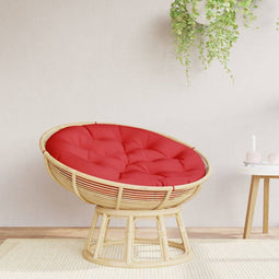 vidaXL - Zitkussen - rond - Ø - 100x11 - cm - oxford - stof - rood