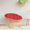 vidaXL - Zitkussen - rond - Ø - 100x11 - cm - oxford - stof - rood