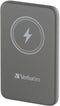 Verbatim Charge 'n' Go - Powerbank 10000 mAh - Magnetisch Draadloos Opladen 15 W - Grijs