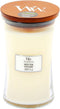 WoodWick Hourglass Large Geurkaars - White Teak - 130 branduren