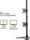 Fellowes Seasa™ 8044001 - Dubbele verticale monitor arm - Geschikt voor 2 schermen 13-32 inch tot 8kg elk