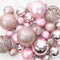 Kerstbal Set met 300 LED 120 pcs Roze Kunststof
