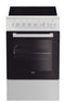 BEKO FSM57100GW - Keramisch Fornuis - 4 kookzones 50 cm - Wit