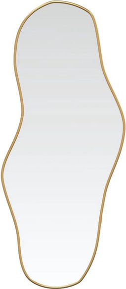 vidaXL - Wandspiegel - 60x25 - cm - goudkleurig
