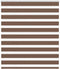 vidaXL - Zebra - rolgordijn - 125x150 - cm - stofbreedte - 120,9cm - polyester - bruin
