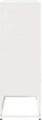 vidaXL - Hoge - kast - 68x39x111,5 - cm - staal - wit