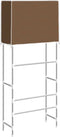 vidaXL - Opbergrek - voor - boven - wasmachine - 2-laags - 71x29,5x170,5 - cm - bruin