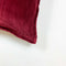 Dutch Decor CAITH - Sierkussen 50x50 cm - 100% katoen - velvet - lekker zacht - Merlot - rood - Inclusief binnenkussen