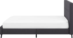 AMBASSADOR - Tweepersoonsbed - Donkergrijs - 160 x 200 cm - Polyester