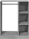 vidaXL - Kledingkast - 77x48x102 - cm - bewerkt - hout - sonoma - eikenkleurig