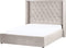 Bed met opbergruimte Fluweel LUBBON 140 x 200 cm Taupe