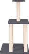 vidaXL - Kattenmeubel - met - sisal - krabpalen - 85,5 - cm - donkergrijs