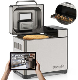 Fornello Supremo - Broodbakmachine - Keramisch - 19 programma's - 1 KG brood