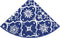 vidaXL - Kerstboomrok - luxe - met - sok - 150 - cm - stof - blauw
