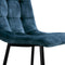 Refurna - Eetkamerstoel Yerevan Velvet Petrol Set van 2