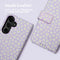 imoshion Hoesje Geschikt voor Samsung Galaxy S24 Hoesje Met Pasjeshouder - imoshion Design Bookcase smartphone - Meerkleurig / White Daisy