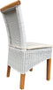 SVJ Eetkamerstoelen - 54x47x97 cm - Rotan - Wit - Set van 6
