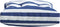 vidaXL - Palletkussens - 2 - st - stof - gestreept - wit - en - blauw