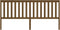 vidaXL - Hoofdbord - 206x6x101 - cm - massief - grenenhout - honingbruin