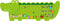 Viga Toys - Wandspeelbord Krokodil - 91 cm x 32 cm - Groen