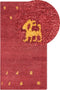 YARALI - Modern vloerkleed - Rood - 80 x 150 cm - Wol
