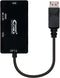 Nanocable 10.16.3301-BK - Adapter DisplayPort naar VGA/DVI/HDMI - 3 in 1 - Zwart