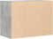 vidaXL - Ladekast - 80x41x58 - cm - bewerkt - hout - betongrijs