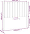 vidaXL - Hoofdbord - 95,5x4x100 - cm - massief - grenenhout