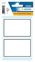 Etiket HERMA 5715 53x80mm schrift grijs kader 12stuks | 10 stuks