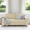 vidaXL - Ligbank - Sofa - in - Crème, - 140 - cm, - Fauxleer