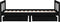 vidaXL - Kinderbedframe - met - lades - 80x160 - cm - massief - grenenhout - zwart