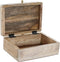 Doos-Juwelenkistje DKD Home Decor 25,5 x 20 x 10,5 cm Natuurlijk Mangohout (2 Stuks)